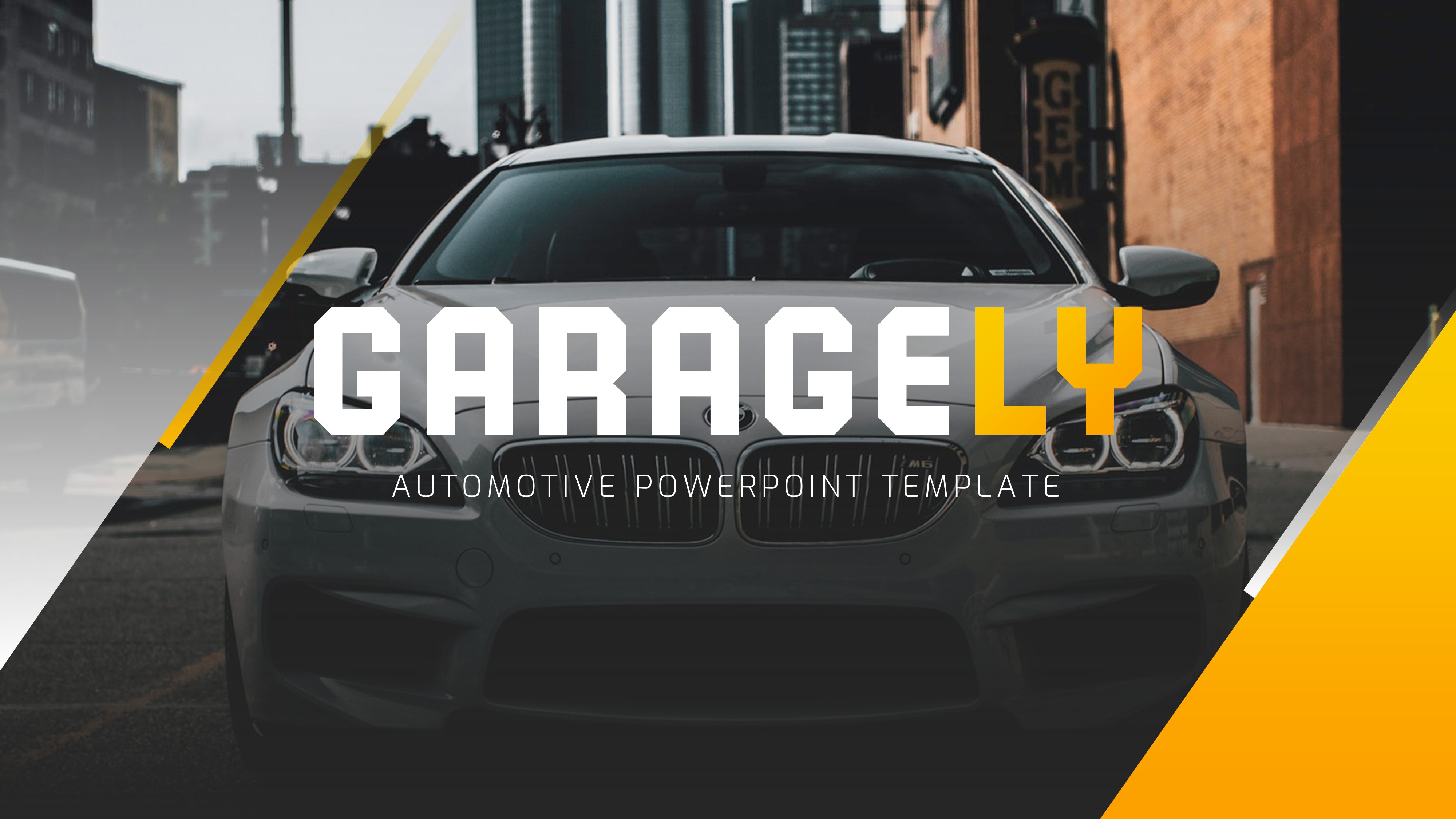 Garagely Automotive PowerPoint Template Presentation Templates